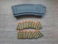 Магазин pufgun АК-74 (Россия) + макеты патронов (30 шт), 5,45х39 (учебный комплект)
