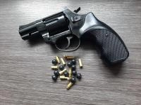 Револьвер Бульдог KURS кал. 5.6/16 (КСОИ) под хилти + резиновые шарики (черный)