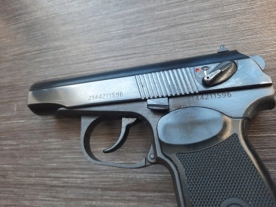 Охолощенный пистолет Макарова ПМ Р-411-02 (Кованый затвор) Б/У