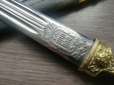 Кинжал Кубанского Казачьего Войска украшенный (Р9ККВУ)