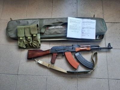 Охолощенный автомат Калашникова АКМ-СХ от "Молот Армз" (1966 год) Б/У