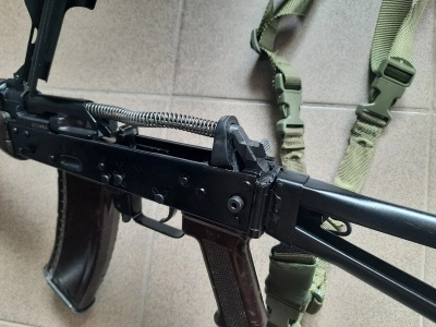 Охолощенный автомат АКС-74У (АКСУ, ТОЗ, СХП, 5.45х39) 83 год + комплект