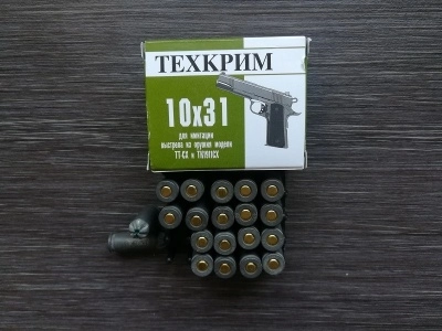 Патроны светозвукового действия 10х31 (Техкрим, 20 шт) ТТ