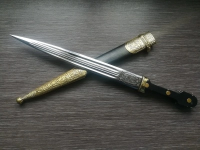 Кинжал Кубанского Казачьего Войска украшенный (Р9ККВУ)