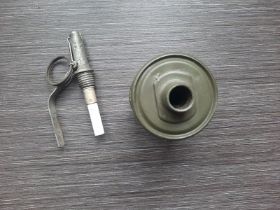 Макет учебно-тренировочной гранаты РГ-42 (ММГ, запал) оригинал СССР
