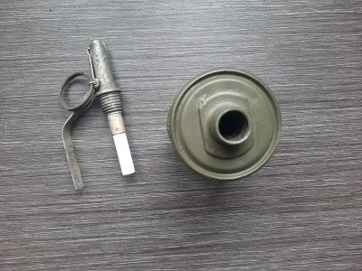 Макет учебно-тренировочной гранаты РГ-42 (ММГ, запал) оригинал СССР