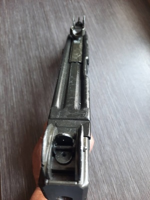 Охолощенный пистолет-пулемет UZI-О (Узи) с деревянным прикладом, 9х19 mm Blank