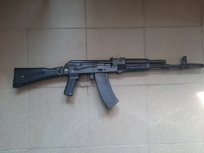 Макет учебный автомат Калашникова АК74М-М (ММГ, складной приклад), ИЖ-184 ПС