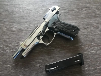 Охолощенный пистолет Beretta 92 СО (B92 СО) Курс-С (хром)