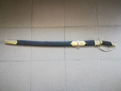 Шашка драгунская офицерская обр. 1909 г., украшенная юбилейная (Р2Ю)