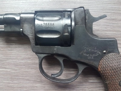 Охолощенный револьвер НАГАН - СХ ИЖ-172, 1915 г.
