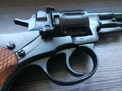 Охолощенный СХП револьвер Наган СО-95/9 (ТОЗ, 9 ИМ) 1923 год (клеймо РСФСР)