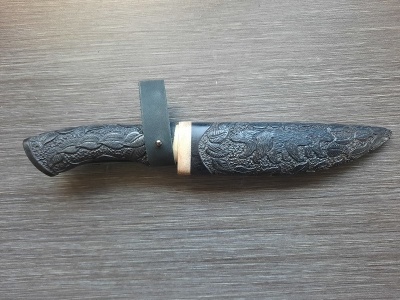 Нож "Алтай", сталь Дамаск