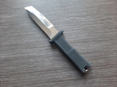 Нож Кампо водолазный "Кальмар" (ножны кожа)