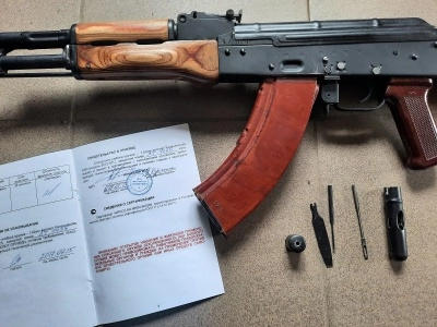 Макет (ММГ) списанный учебный автомат Калашникова (АКМ, ВПО-911, 7,62х39) б/у