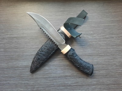Нож "Алтай", сталь Дамаск