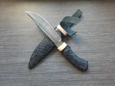Нож "Алтай", сталь Дамаск