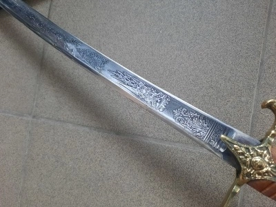 Сабля гусарская французская украшенная (Р37У)