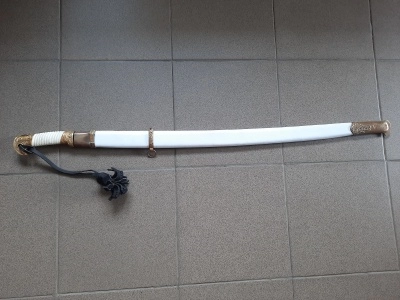 Шашка Генеральская, ножны белые (состаренная)