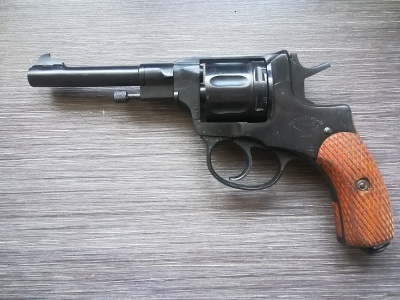 Охолощенный СХП револьвер Наган СО-95/9 (ТОЗ, 9 ИМ) 1908 год (императорский)