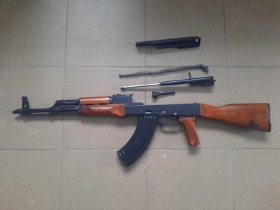 Охолощенный автомат Калашникова АКМ (ВПО-925) + ремень, 7,62x39, 1 категория, Б/У