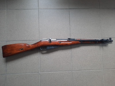 Списанный учебный карабин Мосина СО-44 (1944 г, ТОЗ) + штык, на одном номере из коллекции
