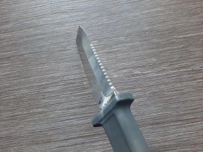 Нож Кампо водолазный "Кальмар" (ножны кожа)