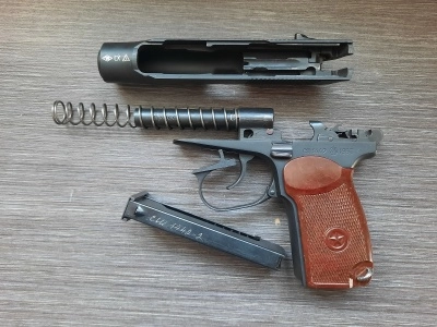 Охолощенный пистолет Макарова, ПМ-СО/24 (10х24) Б/У, 1963 год