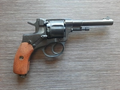 Сигнальный револьвер Наган 1922 год (РСФСР, МР-313) капсюль Жевело 5,6 мм