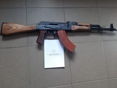 Охолощенный автомат Калашникова АКМ (ВПО-925) 7,62x39, 1 категория, б/у отличное состояние