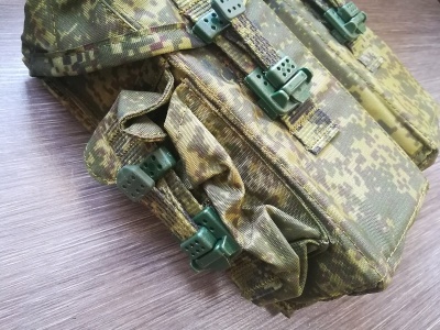Подсумок АК сдвоенный разборный на 4 магазина (цифра) Ратник