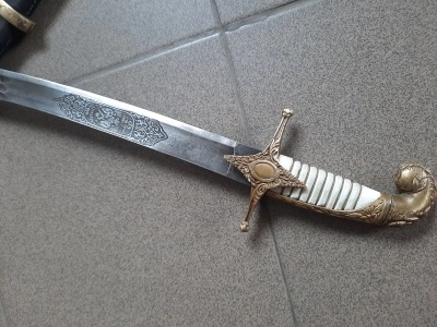 Сабля Офицерская Клыч, ножны черные (состаренная)