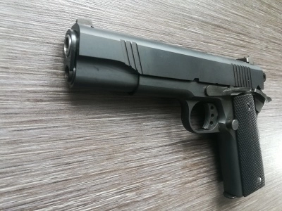 Охолощенный Кольт ТК1911СХ Техкрим, калибр 10х31