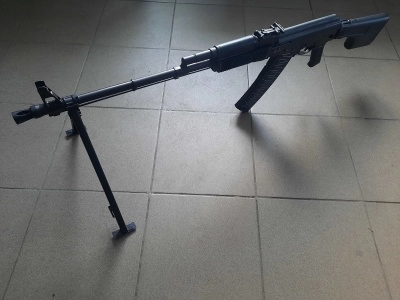 ММГ Макет массо-габаритный ручного пулемета Калашникова "Модель РПКС" (ИОЗ, ИП Стремоусов) складной приклад, 5,45х39