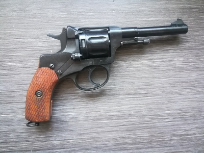 Охолощенный СХП револьвер Наган СО-95/9 (ТОЗ, 9 ИМ) 1908 год (императорский)
