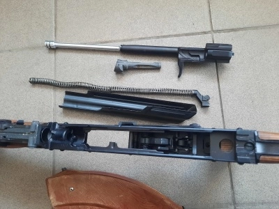 Макет (ММГ) списанный учебный автомат Калашникова (АКМ, ВПО-911, 7,62х39)