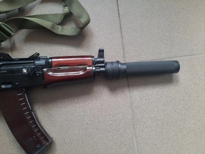 Охолощенный автомат АКС-74У (АКСУ, ТОЗ, СХП, 5.45х39) 83 год + комплект