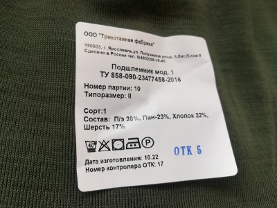 Подшлемник (шапка и шарф)