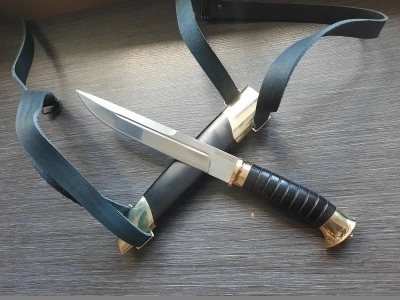 Нож "Пластунский", сталь 95Х18 (граб)