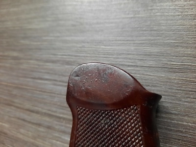 Бакелитовая рукоятка ПМ (редкая, оригинал) 1953 года с вырезом под ЗЗ