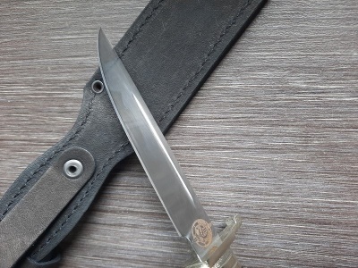 Нож "Финка НКВД", сталь 95Х18, символика ГЕРБ