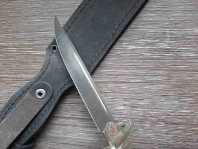 Нож "Финка НКВД", сталь 95Х18, символика ГЕРБ