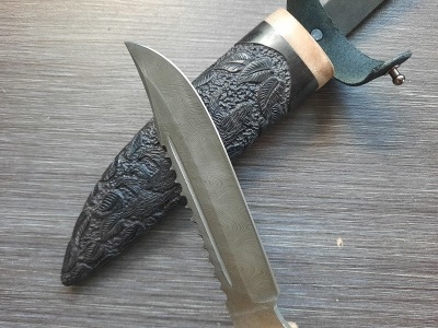 Нож "Алтай", сталь Дамаск
