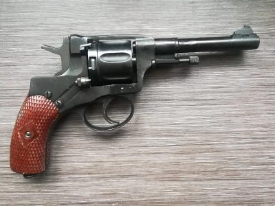 Охолощенный СХП револьвер Наган СО-95/9 (ТОЗ, 9 ИМ) 1920 год, клеймо Тульский оружейный завод