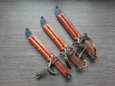 Штык-нож с подвесом и ремешком к АК-74 (ММГ) без пропила, ШНС-001 (6х4), полированный клинок