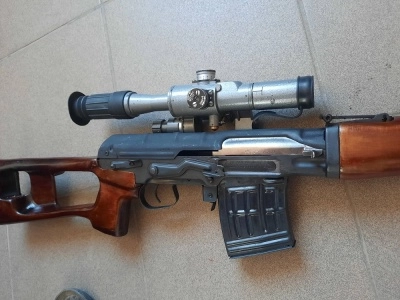 ММГ Макет винтовки Драгунова (СВД) в дереве + прицел (псо-1) Оригинал - 1969 год