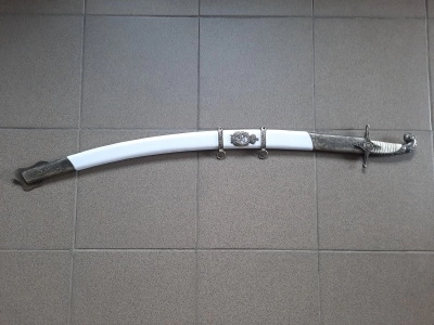 Сабля Офицерская Клыч, ножны белые (состаренная)