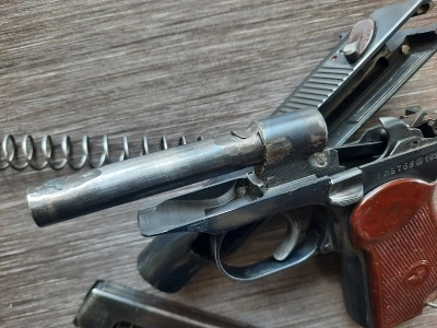 Охолощенный пистолет Макарова ПМ-О (Фортуна, 10х24, 1954 год - прямая рамка) б/у