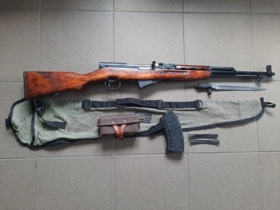 Охолощенный карабин СКС-СХ (1951г. на ложе, Молот Армз) б/у в хорошем состоянии