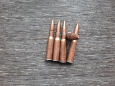 Макет патрона (ММГ) 7,62х54 (Мосина) с отверстием и без отверстия на гильзе